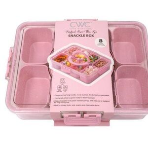 Cook with Color Sparkle Snack Box Food Storage Container Pink